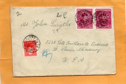 Hungary Old Cover Mailed To USA - Covers & Documents