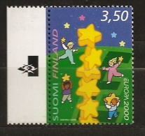 Finlande Finland 2000 N° 1497 ** Europa, Colonne, Enfants, Etoiles, Pièce De Monnaie, Euro, Jeux, Emission Conjointe - Unused Stamps