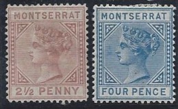 Montserrat - N° 3 Et 4 * - Neuf Avec Charnière - - Montserrat