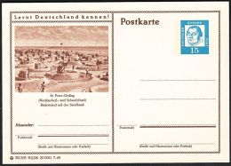 Germany 1963, Illustrated Postal Stationery "St.Peter-Ording" Ref.bbzg - Cartes Postales Illustrées - Neuves