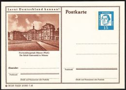 Germany 1963, Illustrated Postal Stationery "Castle In Munster" Ref.bbzg - Geïllustreerde Postkaarten - Ongebruikt