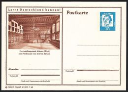 Germany 1963, Illustrated Postal Stationery "City Hall In Munster" Ref.bbzg - Cartes Postales Illustrées - Neuves