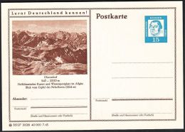 Germany 1963, Illustrated Postal Stationery "Oberstdorf" Ref.bbzg - Illustrated Postcards - Mint