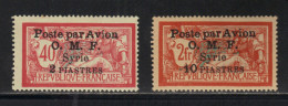 SYRIE N° PA 10 & 13 * - Airmail