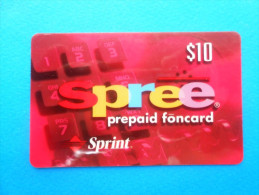 SPRINT - Spree Prepaid Foncard $10 ( Usa Prepaid Card ) GSM Remote Prepayee Carte - Sprint