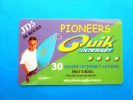 PIONEERS QUICK INTERNET ( Jordan Prepaid Card ) GSM Remote Prepayee Carte - Giordania