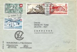 Schweiz Suisse 1946: Satz-Brief Mit Zu WII 30-33 Mi 471-474 Yv 428-431 Mit ⊙ ZÜRICH 30.VII.46 (Zu CHF 65.00) ATTENTION - Brieven En Documenten