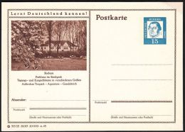 Germany 1963, Illustrated Postal Stationery "Park In Bochum" Ref.bbzg - Geïllustreerde Postkaarten - Ongebruikt