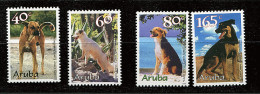 (cl 23 - P10 ) Antilles Néerlandaises-Aruba ** N° 236 à 239 (ref. Michel Au Dos)- Chiens - - Antillen