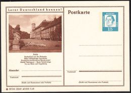 Germany 1963, Illustrated Postal Stationery "Fulda" Ref.bbzg - Geïllustreerde Postkaarten - Ongebruikt