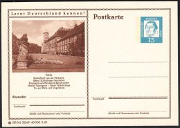 Germany 1963, Illustrated Postal Stationery "Fulda" Ref.bbzg - Cartes Postales Illustrées - Neuves