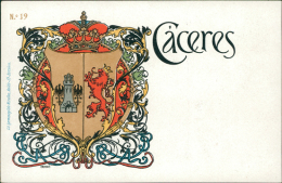 ESPAGNE CACERES / L'Ecusson De Caceres / CARTE COULEUR - Cáceres