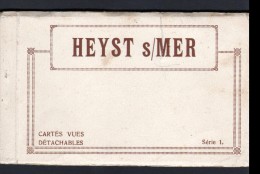 BELGIQUE - HEYST SUR MER, CARNET COMPLET DE 10 VUES - Heist