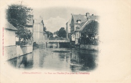 ( CPA 62 )  AUXI-LE-CHÂTEAU  /  Le Pont Sur L'Authie  (vue Prise De L'Abreuvoir) Carte 1900 - - Auxi Le Chateau