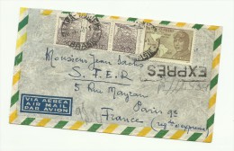 Lettre De 1951 En Exprès Pour Paris - Storia Postale