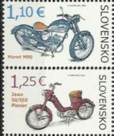 SK 2014-732-3 MOTOCYKLES, SLOVAKIA, 1 X 2v, MNH - Unused Stamps