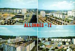 CPM  ALLONNES    La Ville En Multivues - Allonnes