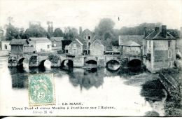 N°40354 -cpa Le Mans -vieux Ponte Et Vieux Moulin à Pontlieue Sur Huisne- - Water Mills