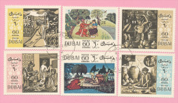 1967- DUBAI -ARAB.PHILOSOPH E & POET.-6 VAL. Stamps, - Dubai