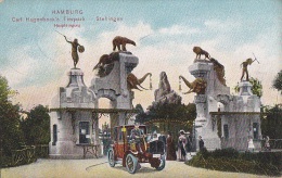 Allemagne -  Hamburg -  Stellingen - Carl Hagenbeck's Tierppark - Elephant Ours Indian - Postmarked 1910 - Stellingen