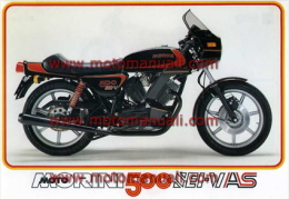 Moto Morini 500 SEI-V AS 1982 Depliant Originale Genuine Factory Brochure Prospekt - Motor Bikes