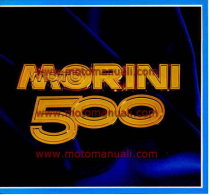 Moto Morini 500 5v Depliant Originale Genuine Factory Brochure Prospekt - Moto