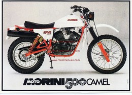 Moto Morini 500 Camel Enduro 1a Serie Depliant Originale Genuine Factory Brochure Prospekt - Moto