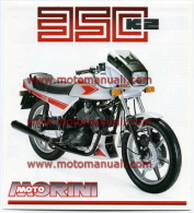 Moto Morini 350 K2 1 Serie Depliant Originale Genuine Factory Brochure Prospekt - Motor Bikes