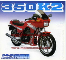 Moto Morini 350 K2 2 Serie Depliant Originale Genuine Factory Brochure Prospekt - Motos