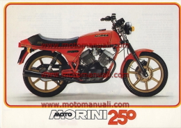 Moto Morini 250 1982 Depliant Originale Genuine Factory Brochure Prospekt - Moto