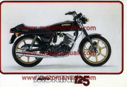 Moto Morini 125 1982 Depliant Originale Genuine Factory Brochure Prospekt - Motor Bikes