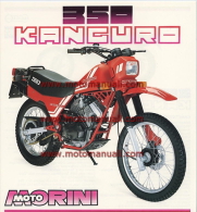 Moto Morini 350 Kanguro Enduro 2a Serie Depliant Originale Genuine Factory Brochure Prospekt - Moto