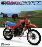 Moto Morini 350 Kanguro XE Enduro Depliant Originale Genuine Factory Brochure Prospekt - Motor Bikes