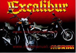 Moto Morini 350 - 501 EXCALIBUR CUSTOM Depliant Originale Genuine Factory Brochure Prospekt - Motos