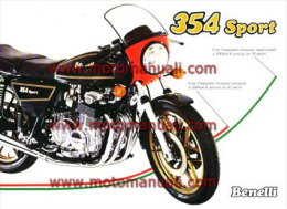 Benelli 354 SPORT Depliant Originale Genuine Factory Brochure Prospekt - Motos