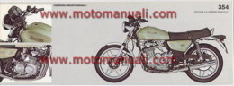 Benelli 354 Depliant Originale Genuine Factory Brochure Prospekt - Motos