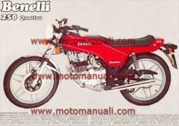 Benelli 250 QUATTRO Depliant Originale Genuine Factory Brochure Prospekt - Moto