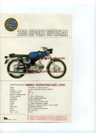 Benelli 250 SPORT SPECIAL 1971 Depliant Originale Genuine Factory Brochure Prospekt - Motorräder