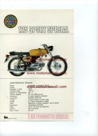 Benelli 125 SPORT SPECIAL 1971 Depliant Originale Genuine Factory Brochure Prospekt - Motorräder