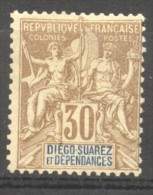 Diego Suarez   N° 33  Neuf  X  MH , Cote  30,00  Euros - Used Stamps