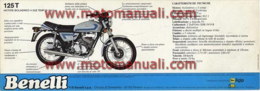 Benelli 125 T 2C 1980 Depliant Originale Genuine Factory Brochure Prospekt - Motorräder