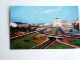 Carte Postale Ancienne : Super Highway In OAKLAND , Civic Auditorium - Oakland