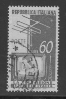 Italia 1954 - Televisione - Filigrana Lettere (in Basso) Parziale - Varietà E Curiosità