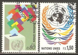 UN - Geneva 1991 Mi# 200-201 Used - Definitive - Gebruikt