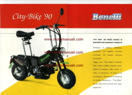 Benelli 50 CITYBIKE 1990 Depliant Originale Genuine Factory Brochure Prospekt - Motor Bikes