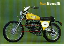 Benelli 50 CROSS 1974 Depliant Originale Genuine Factory Brochure Prospekt - Motos