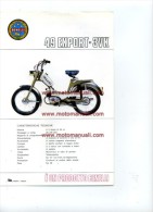 Benelli 49 EXPORT 3 VK 1972 Depliant Originale Genuine Factory Brochure Prospekt - Moto