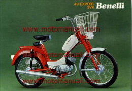 Benelli 49 EXPORT 3 VK 1974 Depliant Originale Genuine Factory Brochure Prospekt - Moto