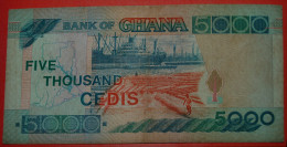 *SHIPS* GHANA 5000 CEDIS 2000! NO RESERVE! - Ghana