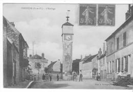 Freneuse (78) - L'horloge. Bon état, Animée, A Circulé. - Freneuse